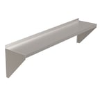 image of Choice Equipment SU96-4818-S Solid Stainless Steel Wall Mounted Shelf - 48" x 18"