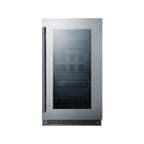 image of Summit CL181WBV Countertop Beverage Center Merchandiser in Black, 2.9 cu. ft.