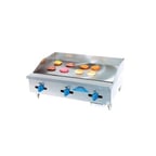 image of Comstock-Castle 3236MG 36" Countertop Gas Griddle with Manual Controls, 1" Thick Plate, 75.000 BTU