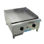 image of Comstock-Castle CCHG-36-1 36" Countertop Gas Griddle with Manual Controls, 1" Steel Plate, 90.000 BTU