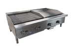 image of Comstock-Castle CS24RB-24G 48" Countertop Gas Griddle/Charbroiler Combination, 130.000 BTU 