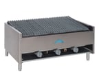 image of Comstock-Castle ELB36-B 36" Countertop Gas Lava Rock Charbroiler w/ (3) Burners, 90.000 BTU