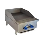image of Comstock-Castle FHP18-18 18" Countertop Gas Griddle with Manual Controls, 36.000 BTU