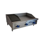 image of Comstock-Castle FHP36-24-1RB 36" Countertop Gas Griddle/Charbroiler Combination, 83.000 BTU