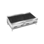 image of Comstock-Castle FHP48-4LB 48" Countertop Gas Lava Rock Charbroiler w/ (4) Burners, 100.000 BTU