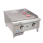 image of Comstock-Castle HG48T-1-FG 48" Countertop Thermostatic Gas Griddle with Grooved Steel Plate