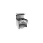 image of Comstock-Castle FK18 18" Gas Heavy Duty Range w/ (2) Open Burners, (1) Open Cabinet Base, 80.000 BTU