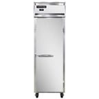 image of Continental Refrigerator 1FNSAPT 26" One Section Pass-Thru Freezer w/ 2 Solid Doors, Stainless Steel Exterior, 21 cu. ft.