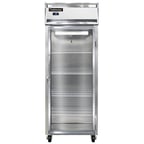 image of Continental Refrigerator 1FESNSSGD 28" One Section Reach-In Freezer w/ Glass Door, All Stainless Steel, 18 cu. ft.