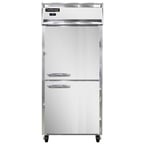 image of Continental Refrigerator 1FXNSSPTHD 36" One Section Pass-Thru Freezer w/ 4 Half Solid Doors, All Stainless Steel, 30 cu. ft.