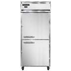 image of Continental Refrigerator 1FXSNSSHD 36" One Section Reach-In Freezer w/ 2 Half Solid Doors, All Stainless Steel, 26 cu. ft.