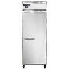 image of Continental Refrigerator 1RENPT 29" One Section Pass-Thru Refrigerator w/ 2 Solid Doors, Stainless Steel Front Aluminum Ends, 22 cu ft 