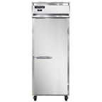 image of Continental Refrigerator 1RENSSPT 29" One Section Pass-Thru Refrigerator w/ 2 Solid Doors, All Stainless Steel, 22 cu. ft.