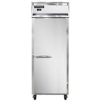 image of Continental Refrigerator 1RESN 28.5" One Section Reach-In Refrigerator w/ Solid Door, Stainless Steel Front Aluminum Exterior, 18 cu. ft.