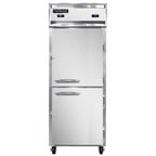 image of Continental Refrigerator 1RFENHD 28" 1-Section Reach-In Refrigerator/Freezer Combo w/ 2 Half Solid Doors