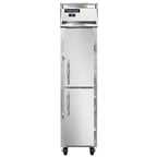 image of Continental 1RSESNSAHD 18" One Section Reach-In Refrigerator w/ 2 Solid Half Doors, Stainless Steel Exterior, 12 cu. ft.
