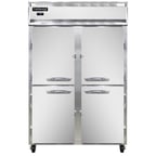 image of Continental Refrigerator 2FNSAHD 52" Two Section Reach-In Freezer w/ 4 Half Solid Doors, Stainless Steel Exterior, 48 cu. ft.
