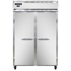 image of Continental Refrigerator 2FSNSS 52" Two Section Reach-In Freezer w/ 2 Solid Doors, All Stainless Steel, 32 cu. ft.