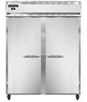 image of Continental Refrigerator 2RESNSA 57" Two Section Reach-In Refrigerator w/ 2 Solid Doors, Stainless Steel Exterior, 40 cu.ft.