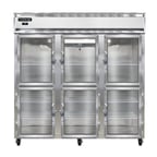 image of Continental Refrigerator 3FNGDHD 78" Three Section Reach-In Freezer w/ 6 Half Glass Doors, 70 cu. ft.