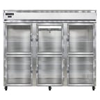 image of Continental Refrigerator 3FENGDHD 85" Three Section Reach-In Freezer w/ 6 Half Glass Doors, 73 cu. ft.