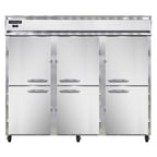 image of Continental Refrigerator 3FE-PT-HD 85" Three Section Pass-Thru Freezer w/ 12 Half Solid Doors, 73 cu. ft.