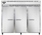 image of Continental Refrigerator 3RENSS 86" Three Section Reach-In Refrigerator w/ 3 Solid Doors, All Stainless Steel, 73 cu.ft.