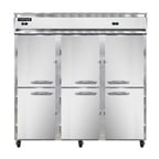image of Continental Refrigerator 3RFFNHD 78" 3-Section Reach-In Refrigerator/Freezer Combo w/ 6 Half Solid Doors