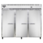 image of Continental Refrigerator 3RFFENSA 85" 3-Section Reach-In Refrigerator/Freezer Combo w/ 3 Solid Doors