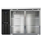 image of Continental Refrigerator BB50NGD Refrigerated Back Bar Cooler w/ 2 Glass  Doors, 16 Cu Ft, 50"