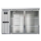 image of Continental Refrigerator BB50NSSGD Refrigerated Back Bar Cooler w/ 2 Glass Doors, 16 Cu Ft