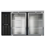image of Continental Refrigerator BB59NGD Refrigerated Back Bar Cooler w/ 2 Glass Doors, 22 Cu Ft, 59"