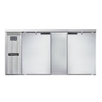image of Continental Refrigerator BB69SNSS Refrigerated Back Bar Cooler w/ 2 Solid Doors, 18 Cu Ft, 69"