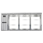 image of Continental Refrigerator BB79NSSGDPT Pass-Thru Back Bar Cooler w/ 28 Cu Ft, 6 Glass Doors