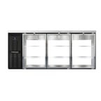 image of Continental Refrigerator BB79SNGDPT Pass-Thru Back Bar Cooler w/ 22 Cu Ft, 6 Glass Doors