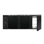 image of Continental Refrigerator BB90SNPT Pass-Thru Back Bar Cooler w/ 25 Cu Ft, 6 Solid Doors, 90"