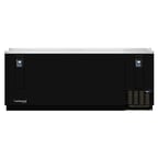 image of Continental Refrigerator CBC95-DC 95" Flat Top Bottle Cooler w/ 3 Slide Back Lids, Side-Mount