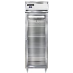 image of Continental Refrigerator D1RSNSAGD 26" One Section Reach-In Refrigerator w/ Glass Door, Stainless Steel Exterior, 16 cu. ft.