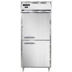 image of Continental Refrigerator D1RXNSSPTHD 36" One Section Pass-Thru Refrigerator w/ 4 Half Solid Doors, All Stainless Steel, 32 cu. ft.