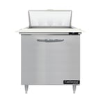 image of Continental Refrigerator D32N8C 32" One Section Sandwich / Salad Prep Table w/ 1 Door, 8 Pans