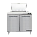 image of Continental Refrigerator D36N12M 36" Mega Top Sandwich Prep Table w/ 2 Doors, 12 pans