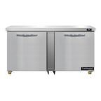 image of Continental Refrigerator D60N-U 60" 2 Solid Door Undercounter Refrigerator, 17 cu. ft.