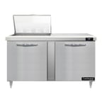 image of Continental Refrigerator D60N12M 60" Mega Top Sandwich Prep Table w/ 2 Doors, 12 pans