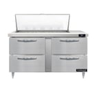 image of Continental Refrigerator D60N18M-D 60" Mega Top Sandwich Prep Table w/ 4 Drawers, 18 pans