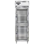 image of Continental Refrigerator D1FNSSGDHD 26" One Section Reach-In Freezer w/ 2 Half Glass Doors, All Stainless Steel, 21 cu. ft.