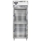 image of Continental Refrigerator D1FENSAGDHD 28" One Section Reach-In Freezer w/ 2 Half Glass Doors, Stainless Steel Exterior, 22 cu. ft.