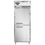 image of Continental Refrigerator D1FENSAPTHD 29" One Section Pass-Thru Freezer w/ 4 Half Solid Doors, Stainless Steel Exterior, 22 cu. ft.