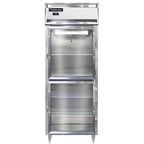 image of Continental Refrigerator D1FESNSSGDHD 28" One Section Reach-In Freezer w/ 2 Half Glass Doors, All Stainless Steel, 18 cu. ft.