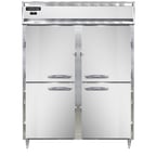image of Continental Refrigerator D2FENHD 57" Two Section Reach-In Freezer w/ 4 Half Solid Doors, 52 cu. ft.