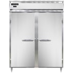 image of Continental Refrigerator D2FENSSPT 57" Two Section Pass-Thru Freezer w/ 4 Solid Doors, All Stainless Steel, 52 cu. ft.